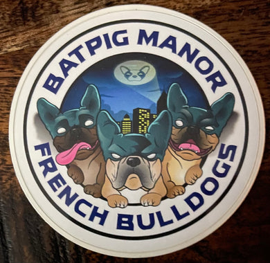 “BatPig Manor” Sticker [1PC]